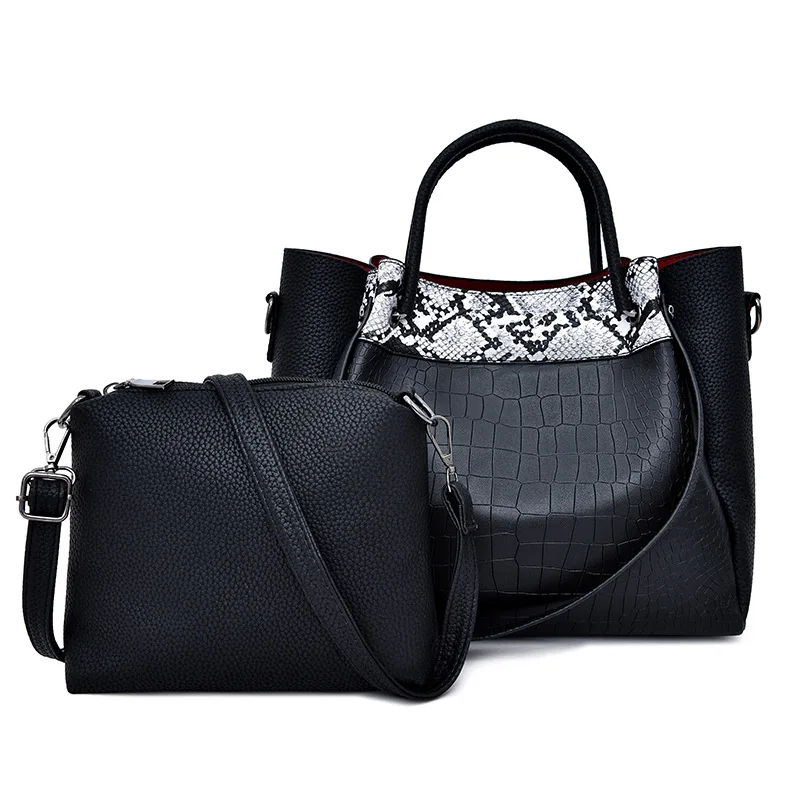 

2019 New Style Fashion Mixed Colors Crocodile Pattern Fashion Elegant WOMEN'S Bag Large Capacity Versatile Shoulder Oblique Hand