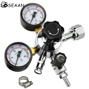 

TTLIFE Beer CO2 Keg Regulator w/ Safety Pressure Relief Valve 0-3000 PSI Tank Pressure Home Made Beer Accessorries