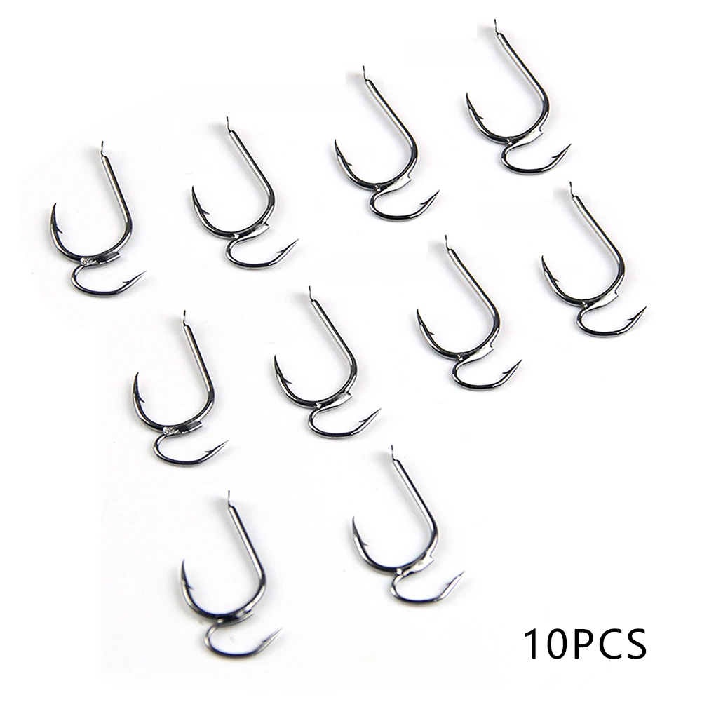 10pcs Fishing Hook Package High-carbon Steel Two Strength Tip