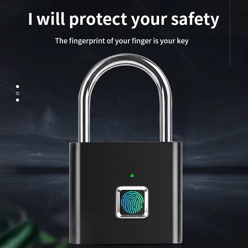 Отпечаток пальца Умный Замок безопасности Keyless USB Перезаряжаемый дверной замок быстрая разблокировка цинковый сплав металлический саморазвивающийся чип