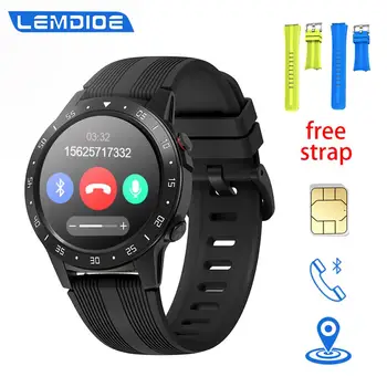 

LEMDIOE Smart Watch Android GPS Heart Rate Blood Pressure Monitor With Compass Air Pressure Independent Call Smartwatch For Me