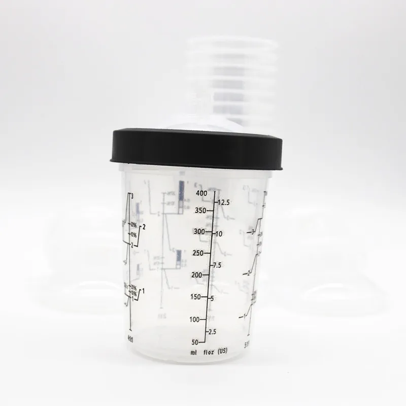 10pcs Spray Gun Cup Paint Mixing Tank Type H/O Quick Cup 165/400/600ml Disposable Paint Cup