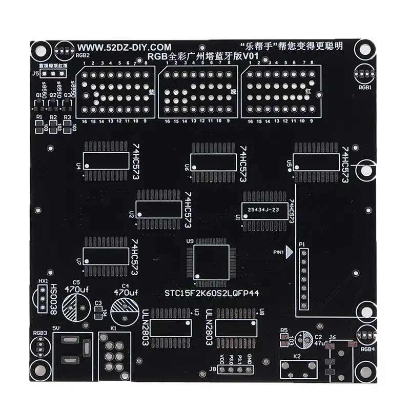 DIY Bluetooth 32 слоя красочный Кантонская башня светодиодный мигающий куб музыкальный спектр электронный комплект ночной лампы модули аксессуар