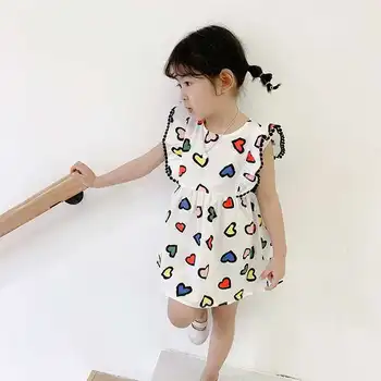 

Girls dress summer 2020 new children's clothing children's foreign love dress princess dress fashion