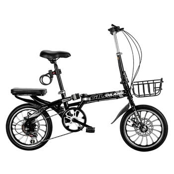 

16 Inch Foldable Lightweight Mini Bike Small Portable Bicycle Adult Student folding bike frame bicicletas 6 Speed bike Equipment