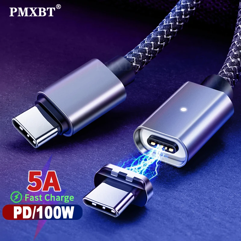 100W магнитное Быстрая зарядка PD Type C кабель для ipad Pro MacBook USBC кабеля передачи данных