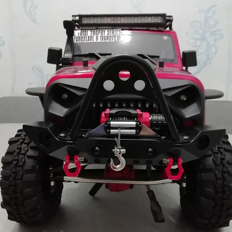 Для TRX 4 универсальный металлический передний и задний бампер с светодиодный