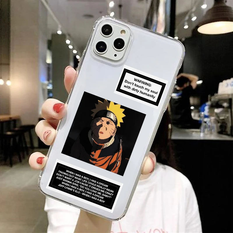 

WARNING DON'T TOUCH MY SOUL WITH DIRTY HUMANITY Soft Phone Case For iPhone12Pro MAX 11 12 5S 6s 7 8 Plus X XS MAX XR 11Pro