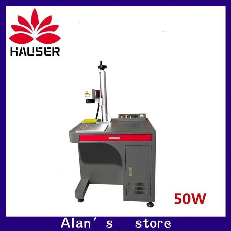 

Free shipping 50W CNC desktop laser marking machine metal marking laser engraver machine metal marking machine DIY