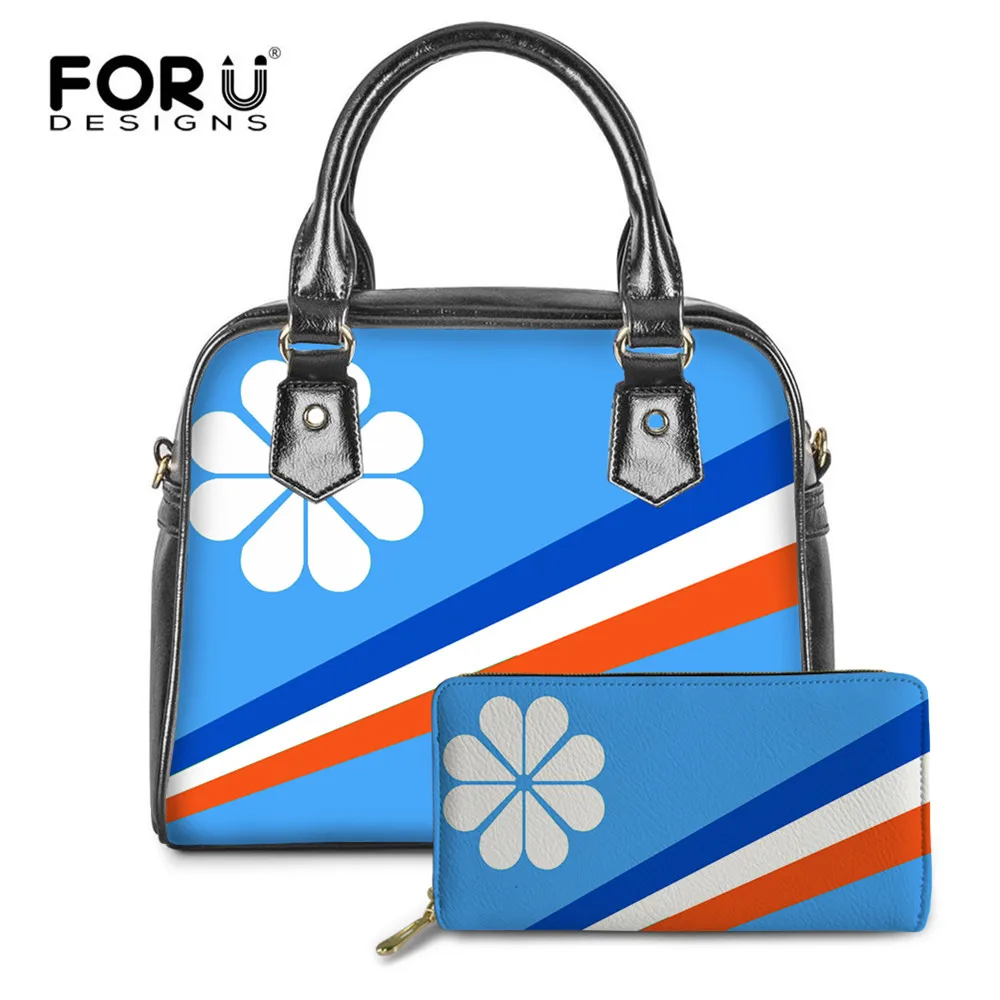 FORUDESIGNS Marshall Island Kwajalein с рисунком флага 2 шт./компл. женские сумки повседневные