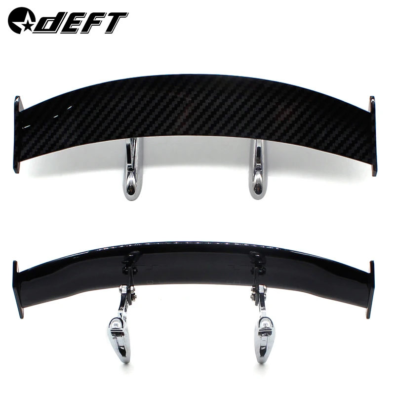 

DEFT Spoiler Universal Model Auto-Stickers Car Tail Rear Wing Carbon Fiber Car Styling Spoiler Mini Model Auto Stickers