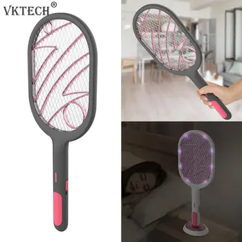 

Electric Mosquito Swatter 2 Modes 1200mAh USB Rechargeable Home Fly Bug Zapper Racket Inserts Killer Pest Control Products
