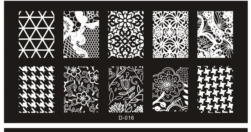 1 Pcs Stainless Steel Mixed Designs Nail Stamping Plates DIY Nail Designs Manicure Image Plate Stencil 23 Styles