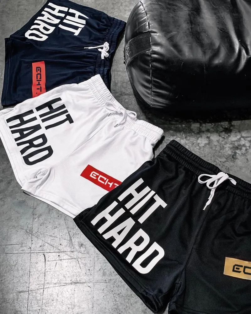 Новые мужские шорты для фитнеса бодибилдинга летние тренажерные залы Мужская