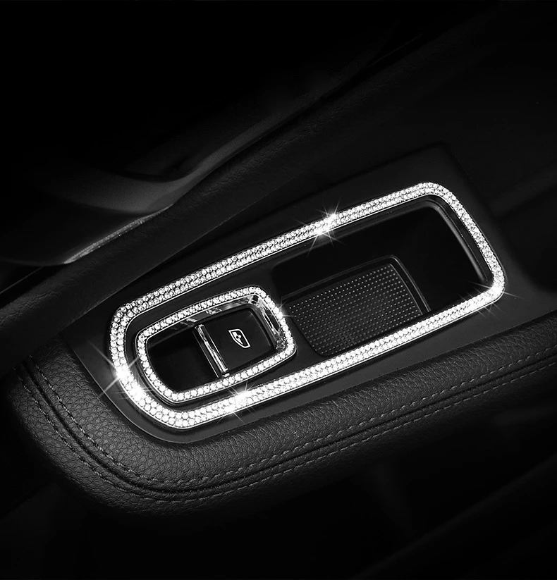 Car Door Window Lift Switch Panel Buttons frame Cover for Porsche Panamera Cayenne Macan