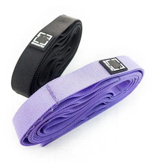 Ремень для йоги, растягивающийся пояс для упражнений, релаксация, оборудование для фитнеса - Цвет: Черный