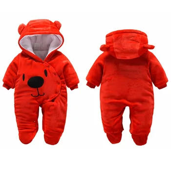 

Baby clothes warm winter spring jumpsuit newborn clothes romper newborn boys clothing Red christmas outfit baby coveralls zipper