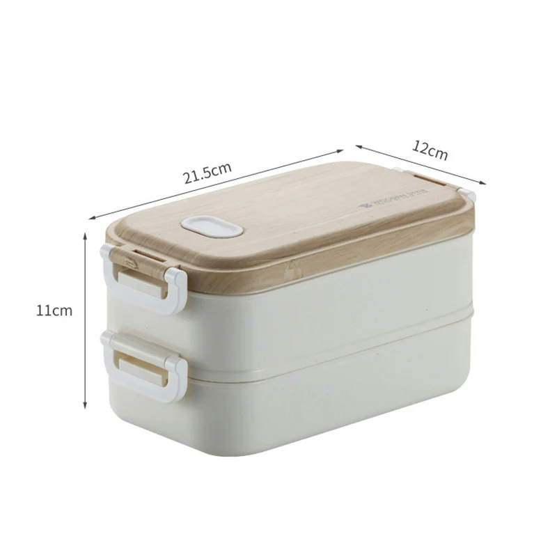 800 мл/1600 мл 1/2 слой японский Bento Box Штабелируемый портативный герметичный Ланч-бокс с ручкой экологически чистый контейнер для хранения продуктов