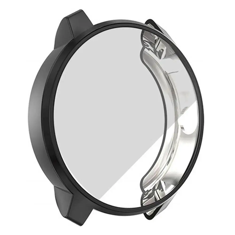 music Black Защитный чехол для смарт-часов Garmin Vivoactive 3 из ТПУ Защитная оболочка для смарт-часов Защитная пленка для экрана - Цвет: music Black