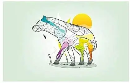 

Abstract Animal Poster Art Picture DecorTin Sign Inch Home Kitchen Bedroom Bar Sign Decoration Posters Tin Sign Halloween