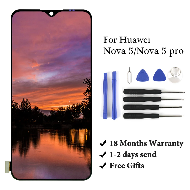 ЖК-дисплей кодирующий преобразователь сенсорного экрана в сборе для Nova 5 / Pro |