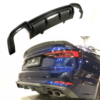 

Rear Bumper Diffuser Lip Factory Fit For Audi A5 Sline S5 2017-2018 Carbon Fiber Car accessories Car modification