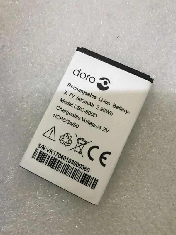 Gelar 3.7V DBC-800A DBC-800B DBC-800D XYP1110007 original battery for Doro 6021 6030 6050 6120 6121 6171 PhoneEasy 500 | Мобильные