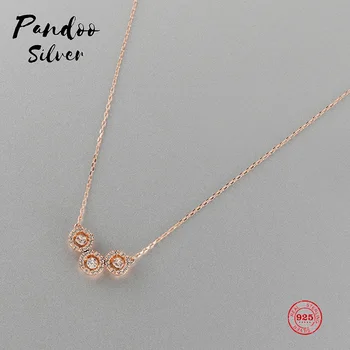 

Fashion Charm Pure 925 Silver Original 1:1 Copy, Simple Design Beautiful Clavicle Chain Necklace Female Luxury Jewelry Gifts