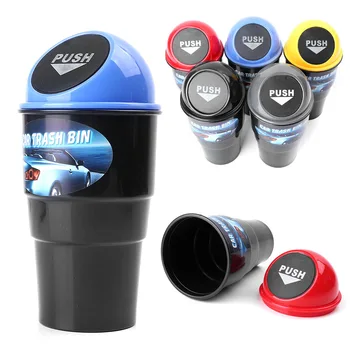 

20*6.5*9cm ABS For Car Trash Bin Mini Rubbish Bin Can Carbage Dust Case Storage Holder Bracket