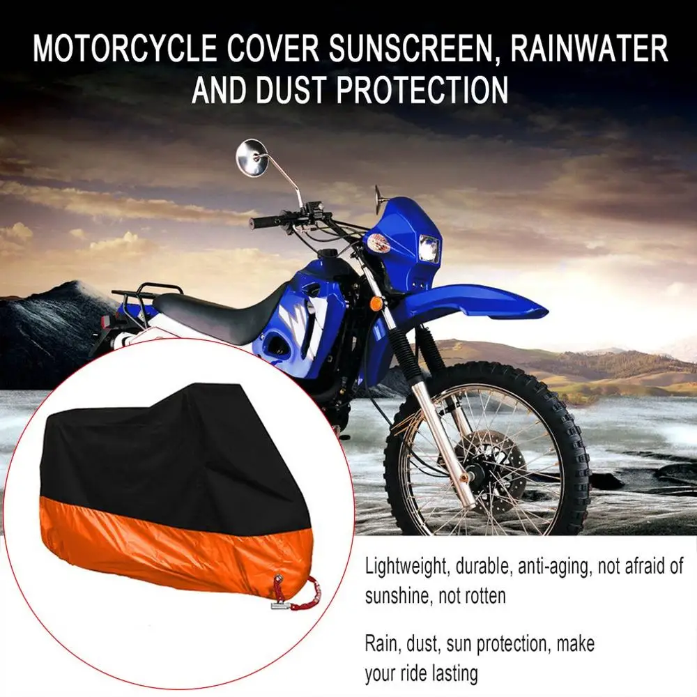 Чехол для мотоцикла 190t 210d 300d Защита от солнца непромокаемый пылезащитный антивозрастной прочный Многоцветный