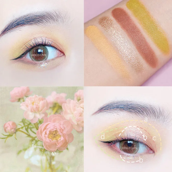 Triangular 4 Colors Eyeshadow Pallete Eyes Make Up Beauty Tools Gifts for Women WH998
