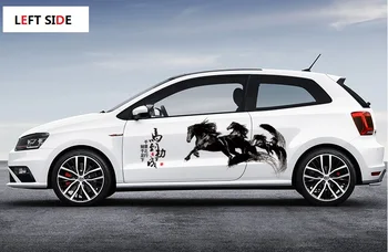 

LEFT SIDE Creative Personality Beautiful Body Pull Flower Modified Chinese Style Transparent Waterproof Car Stickers