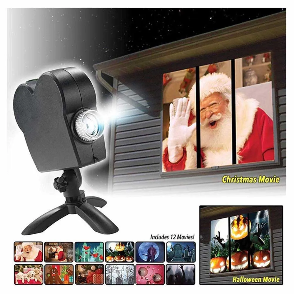 

Christmas projection lamp window projector Projection lamp Projection lamp Christmas projector