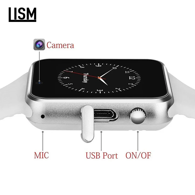 A1 WristWatch Bluetooth Smart Watch Sport Pedometer with SIM Camera Smartwatch For Android Smartphone Russia T15 PK DZ09 Q1 Z60