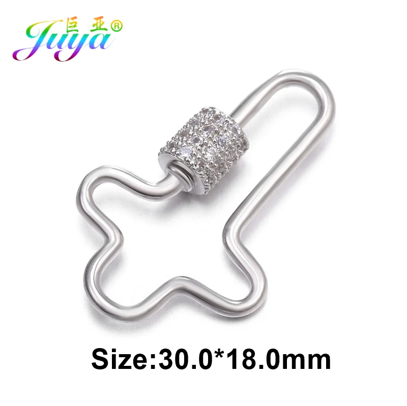 White Gold Juya DIY, роскошный жемчуг, ювелирное изделие, застежка на крючок, аксессуары для ручной работы, натуральные камни, вышивка бисером - Цвет: White Gold