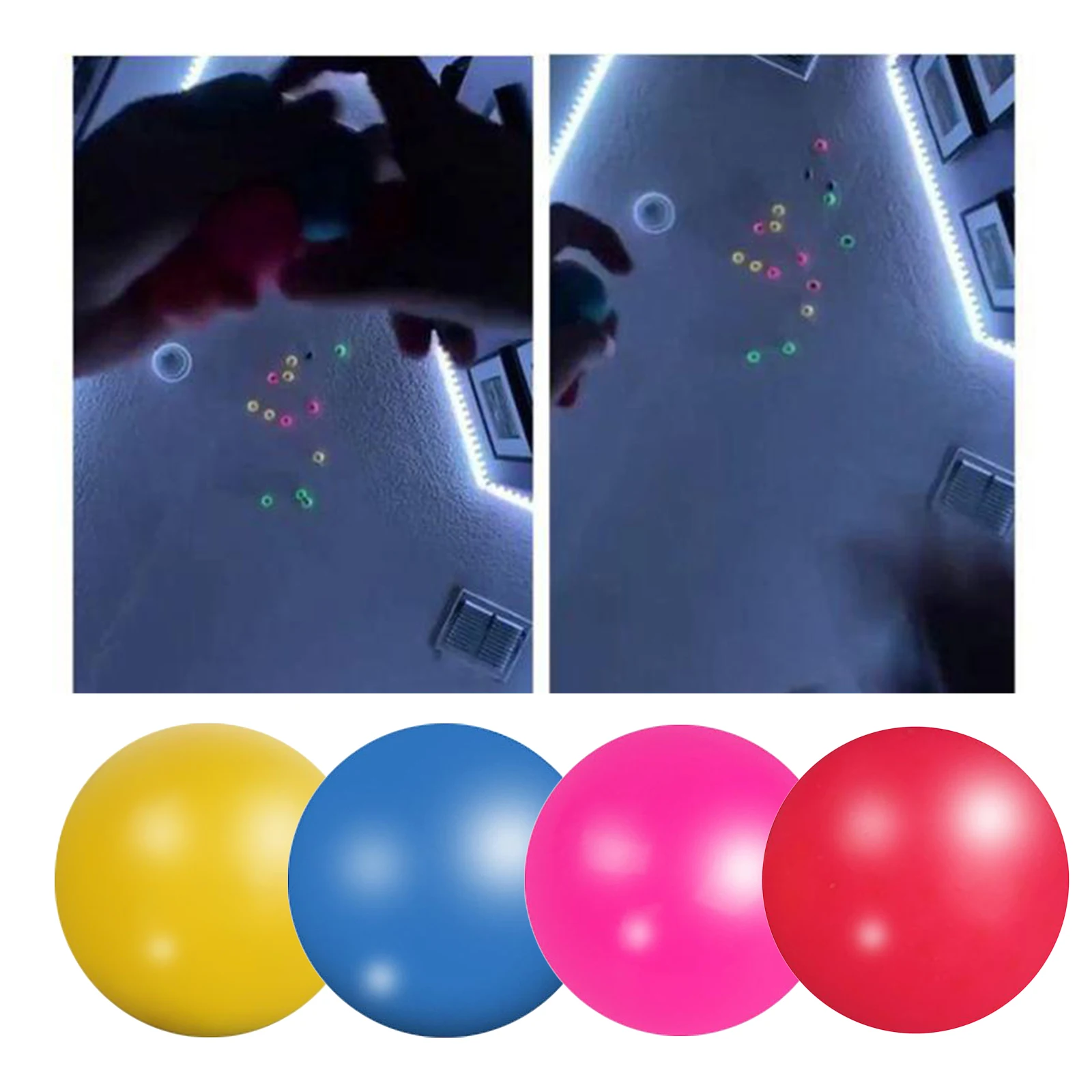 Soft Squeeze Toy Cute Stick Ball Stick Wall Ball Toys Anti Stress Sticky Squash Ball Squishy Toys