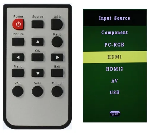 Все к HDMI 4K конвертер скейлер коммутатор RCA(CVBS)/YPbPr/VGA/HDMI к HDMI 4K скейлер конвертер коробка