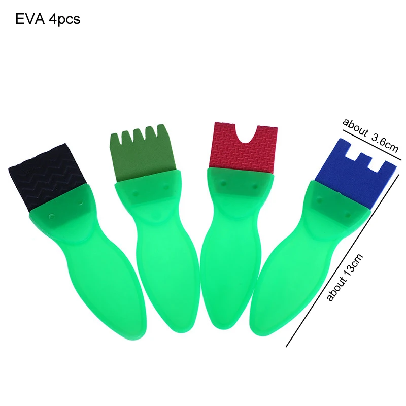 EVA 4pcs Граффити художественный Рисунок художественные ролики для растяжки поворачивать, вращать губку школьные канцелярские принадлежности для рисования инструмент для рукоделия - Цвет: EVA 4pcs