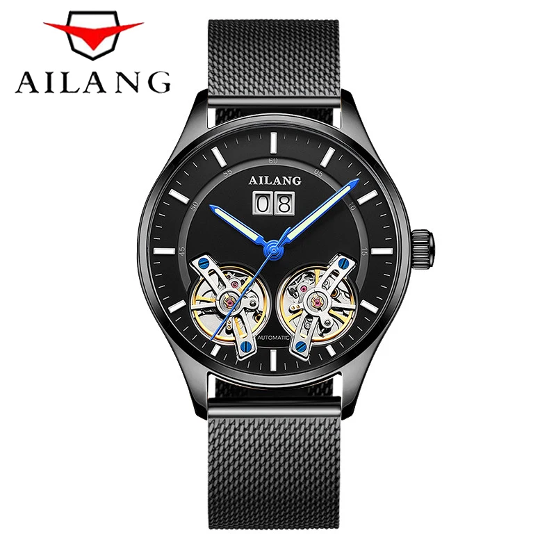 

Double Tourbillon Watches AILANG Original Men's Automatic Watch Self-Wind Fashion Men Luminous Waterproof Mechanical Wristwatch