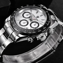 

PAGANI DESIGN Chronograph Sports Mens Watches Waterproof Full Stainless Steel Quartz Watch for Men Business Wristwatches Reloj