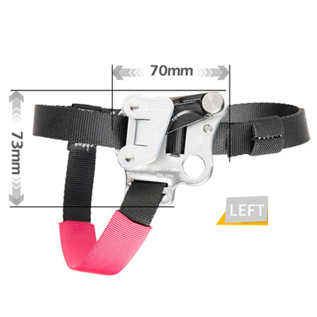 Left / Right Foot Climbing Ascender Riser Aviation Aluminum Tree Rock Climbing Fall Protection Equipment Gear