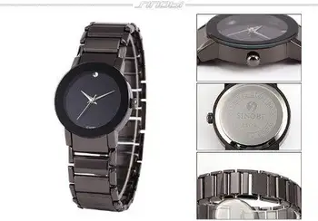 

LinTimes Black Dial Lady Women Analog Sport Stainless Quartz Wrist Watch Gift SNB016