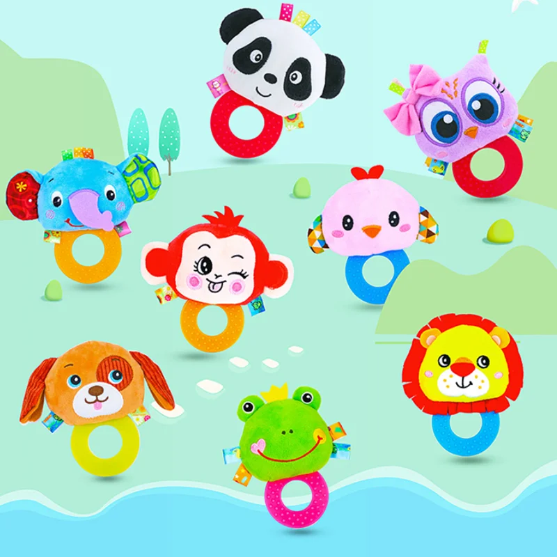 

plush toy rattle infant educational for baby 0 12 month boy toddler toys learning 6 months 1 year juguetes para bebe stuffed