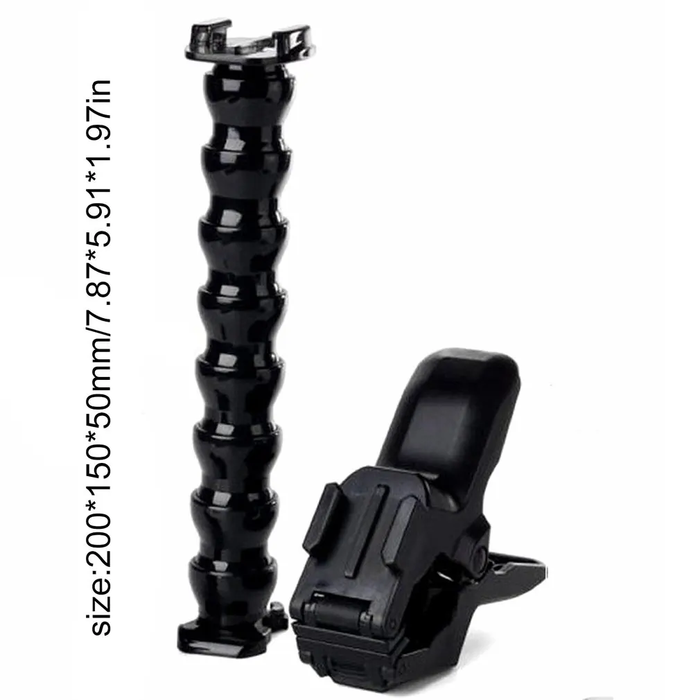 Jaws Flex Clamp Mount+ 8 суставов Регулируемая гусиная шея для Gopro Hero/7/6/5/4/3/2/1/SJ4000/SJ5000 Экшн-камера
