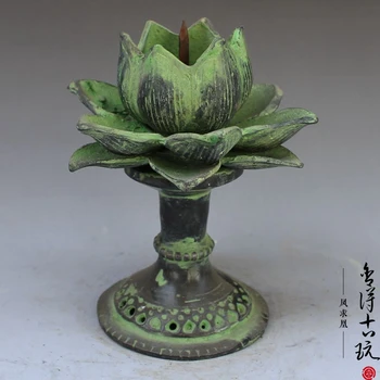 

Antique bronze lotus wax platform Ornament Collection