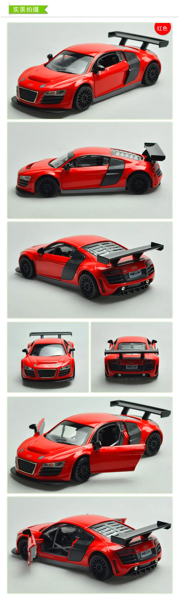 1:32 модель автомобиля из сплава с высокой имитацией Audi R8 GT, звук и светильник, детские игрушечные машинки для детей, подарки