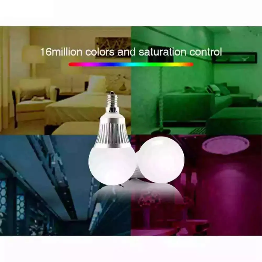 

Miboxer FUT013 5W E14 RGB+CCT LED Light Blub AC100~240V 50/60Hz 2.4GHz RF Support Phone APP And Third Party Voice Control
