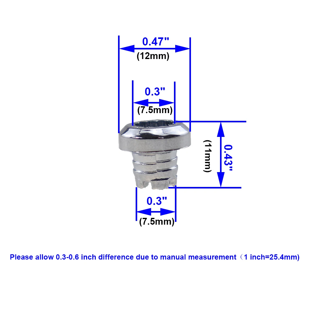 25 pcs/set 7.5mm Plastic Wheel Rivets Nuts Studs Bolts Nail For Car Styling Tunning Rim Lip Tire Screw Decoration Replacement