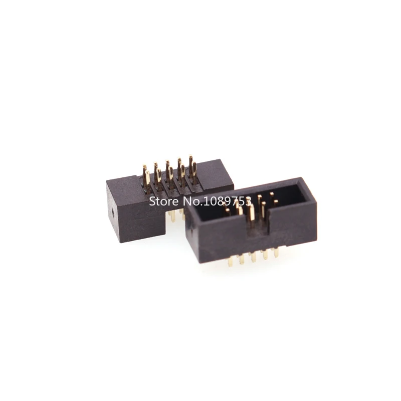 10Pcs DC3 1.27mm Pitch IDC Box Header Connector Straight Pins FC Cable Socket 8P 10P 12P 14P 16P 20P 26P 30P 34P 40P 50P 60P