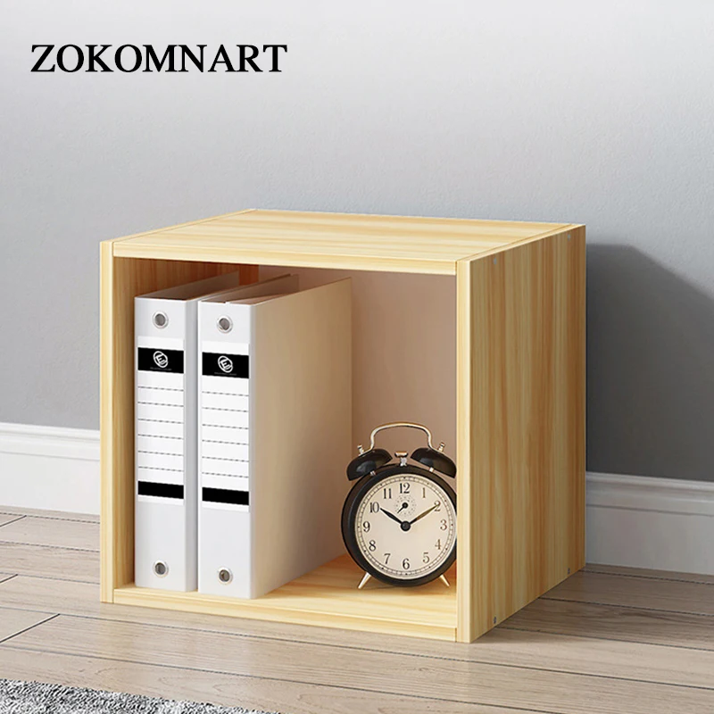 Деревянный куб Книжный шкаф Creative Сочетание Lockers Multi Lattice Шкафы Кубы Организатор